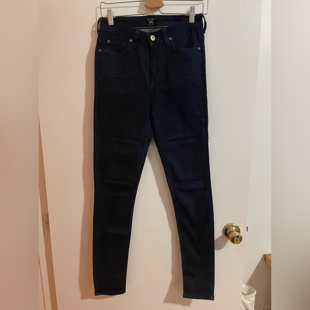 Lee super high rise w29/l33 dark blue